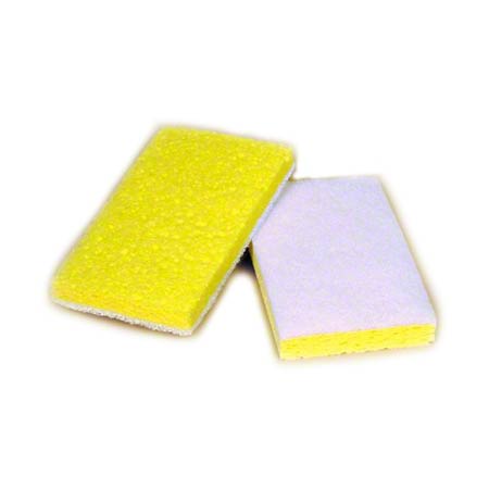  Fine White Backed Scrubber Sponge  White 20/cs (ADV063) 