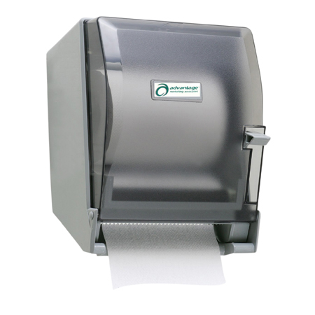  Advantage Lever Action Roll Towel Dispenser  Black Translucent ea (ADV10991T) 