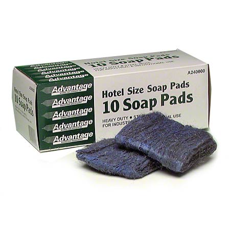  Advantage Hotel Size Soap Pads   12/10/cs (ADV240000) 