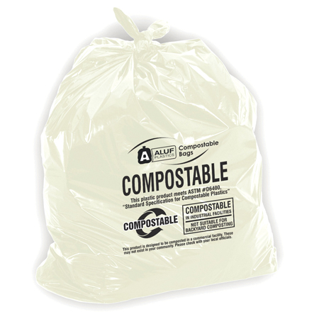  Aluf Compostable Bags 42 x 48 Natural 40/cs (ALUEC4248E85) 