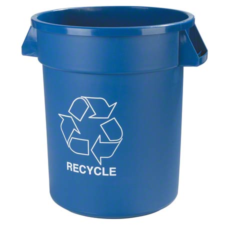  Carlisle Bronco Recycling Containers & Lids 32 Gal. Blue (CAR341032REC14) 