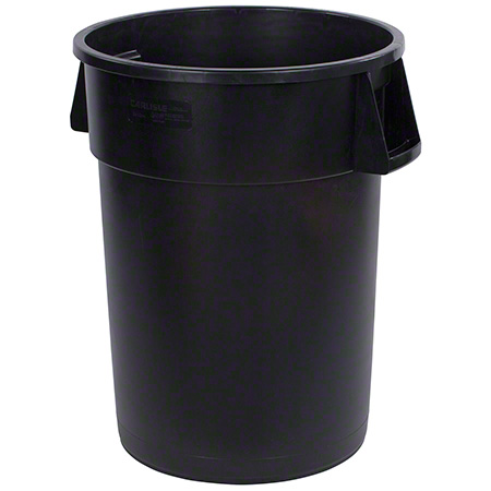  Carlisle Bronco Round Waste Containers & Lids 44 Gal. Black (CAR34104403) 