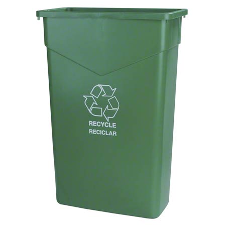  Carlisle Trimline Recycle Cans 23 Gal. Green (CAR342023REC09) 