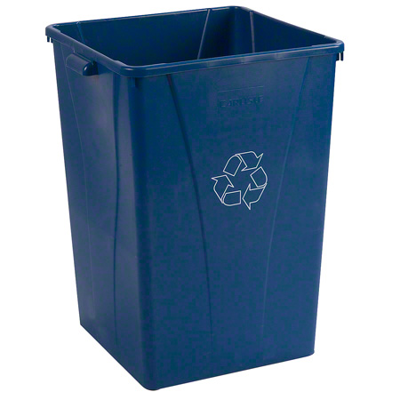  Carlisle Centurian Square RECYCLE Waste Container 35 Gal. Blue 4/cs (CAR343935REC14) 