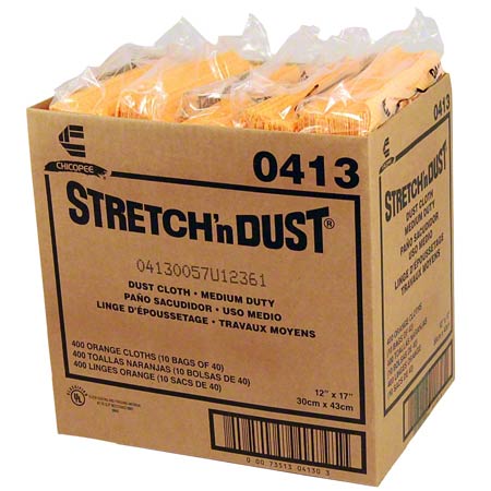  Chicopee Chix Stretch'n Dust Medium Duty Dust Cloth 12 x 17  10/40/cs (CHI0413) 