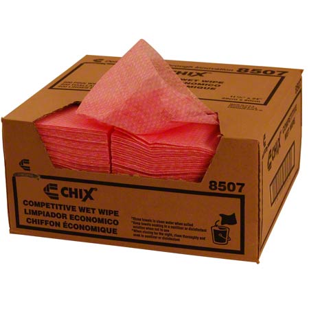  Chicopee Chix Competitive Wet Wipes 13 1/2 x 24 Pink 200/cs (CHI8507) 