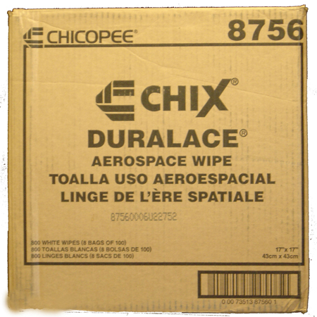  Chix Duralace Aerospace Wipe 100 ct.  8/cs (CHI8756) 