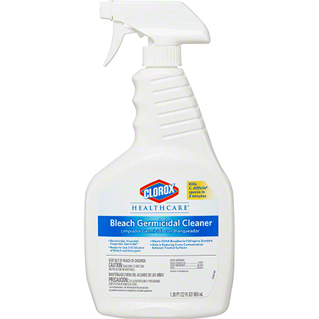  Clorox Healthcare Bleach Germicidal Cleaner 22 oz.  8/cs (CLO68967) 
