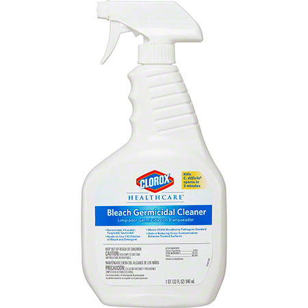  Clorox Healthcare Bleach Germicidal Cleaner 32 oz. Trigger  6/cs (CLO68970) 