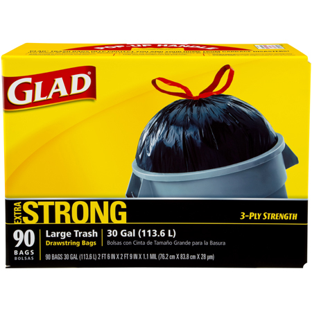 Glad Drawstring Trash Bag 90 ct.  ea (CLO70313) 