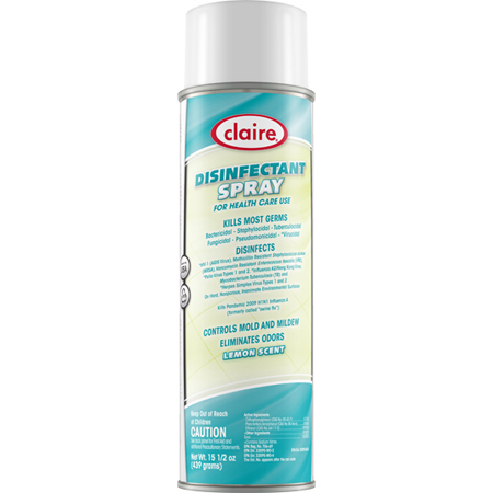  Claire Disinfectant Spray For Health Care Use 15.5 oz. Net Wt.  12/cs (CLR015) 