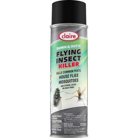  Claire Down & Out Flying & Crawling Insect Killer 15 oz. Net Wt.  12/cs (CLR261) 