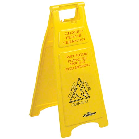  Continental Closed Wet Floor Caution Sign   6/cs (CON119C) 