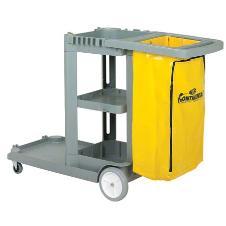  Continental Janitor Carts  Gray EA (CON184GY) 