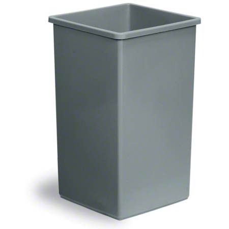  Continental Swingline Square Waste Receptacles & Lids 25 Gal. Base Grey (CON25GY) 