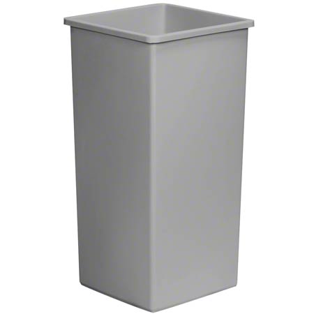  Continental Swingline Square Waste Receptacles & Lids 32 Gal. Base Grey (CON32GY) 