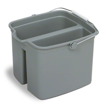  Continental Huskee Divided Plastic Pail 16 Qt. Grey 6/cs (CON8216GY) 
