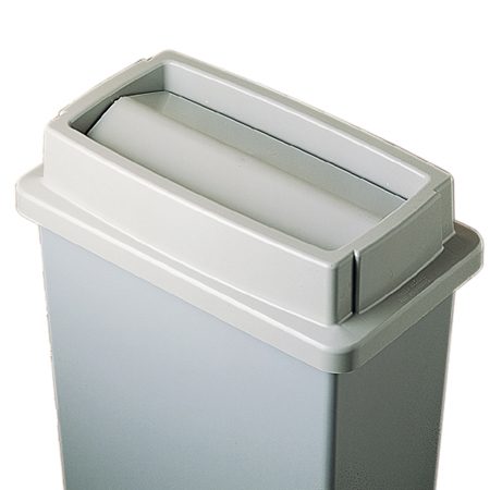  Continental Wall Hugger Waste Receptacles & Lids 23 Gal. Container Beige 4/cs (CON8322BE) 