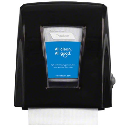  Cascades PRO Tandem Proprietary Small Footprint Towel Dispenser  Black ea (CTC331) 
