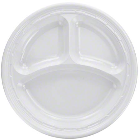  Dart FamouService Plastic Dinnerware 10 1/4  4/125/cs (DCC10CPWF) 