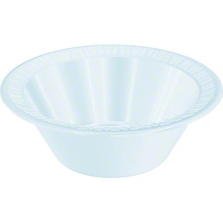 Dart Quiet Classic Foam Plastic Bowls 10 to 12 oz. White 8/125/cs (DCC12BWWQ) 