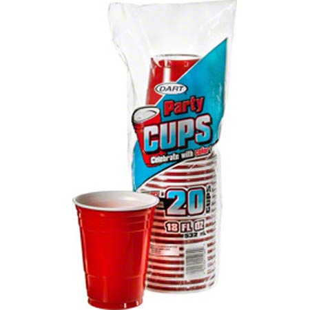 Dart Party Cup 18 oz.  12/20/cs (DCC18GR20) 