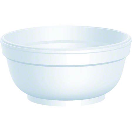  Dart Foam Bowls 3 1/2 oz. White 20/50/cs (DCC3.5B8) 