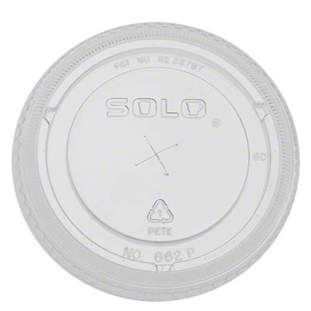  Solo Lid For Ultra Clear PET Cup Fits 9/12/16/20 oz.  1000/cs (DCC662TS) 