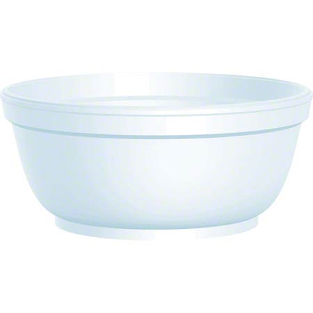  Dart Foam Bowls 8 oz. White 20/50/cs (DCC8B20) 
