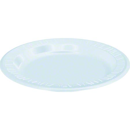  Dart Quiet Classic Foam Plastic Dinnerware 9 Plate White 4/125/cs (DCC9PWQ) 