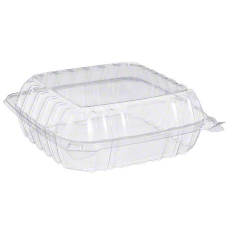  Dart ClearSeal Clear Hinged Lid Containers Medium, 1 Cmpt. OPS  2/125/cs (DCCC90PST1) 