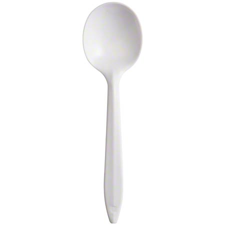  Dart Style Setter Cutlery Soup Spoon White 1000/cs (DCCSU6BW) 