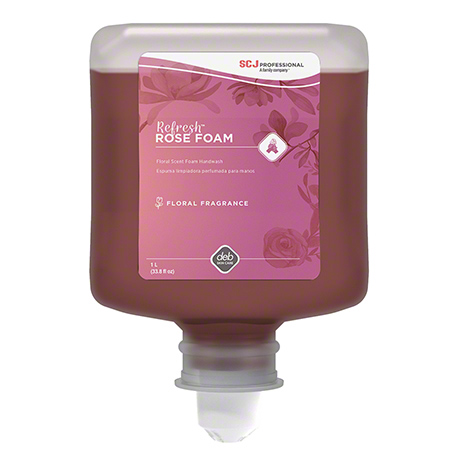  deb stoko Refresh Rose FOAM Hand Wash 1 L  6/cs (DEBRFW1L) 
