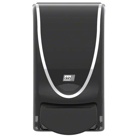  Deb ProLine Curve 1000 1 L Dispenser Trans. Black w/Chrome 1 (DEBTBK1LDS) 