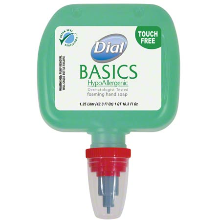  Dial Basics Hypoallergenic Touch-Free Foaming Lotion Soap 1.25 L  3/cs (DIA99150) 
