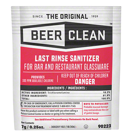  Beer Clean Sanitizer .25 oz.  100/cs (DRK90223) 