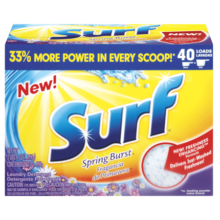 Surf Spring Burst Powder Laundry Detergent 52 oz.  6/cs (DRKCB456755) 
