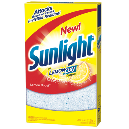  Sunlight Lemon Boost Auto Dish Powder 75 oz.  8/cs (DRKCB710925) 