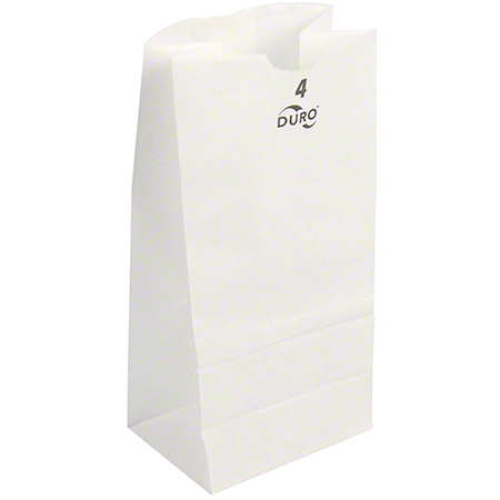  Duro White Grocery Bags 5 x 3 1/3 x 9 3/4  500/cs (DUR51004) 