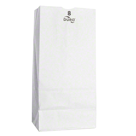  Duro White Grocery Bags 6 1/8 x 4 1/6 x 12 7/16  500/cs (DUR51028) 