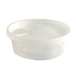  Deli Container Combos 8 oz. Clear 240/cs (GENDELICOMBO8) 