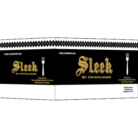  Boxed Sleek Cutlery Fork White 10/100/cs (GENFORKBOXW) 