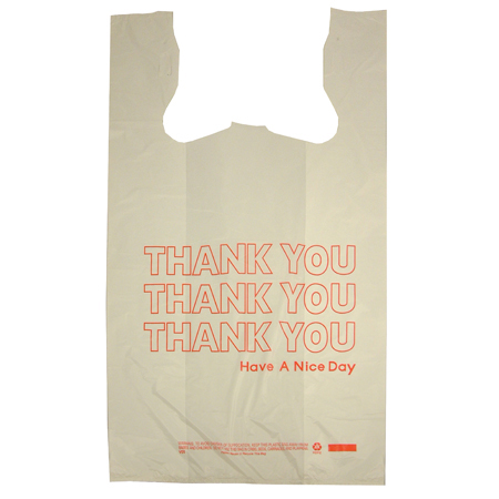  Thank You Bag 11.5 x 6.5 x 21 White 975/cs (GENTHANKYOU) 
