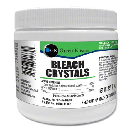  SOP Green Klean Bleach Crystals 8 oz. Jar  6/cs (GKCRYSTALS) 