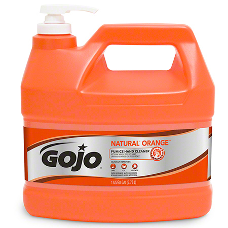  GOJO Natural Orange Pumice Hand Cleaner Gal. w/Pump Dispenser  2/cs (GOJ0955-02) 