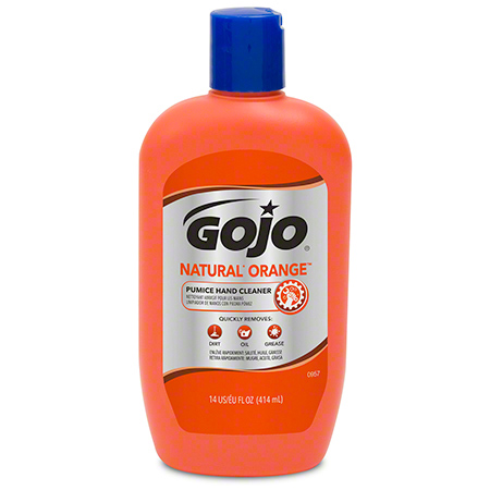  GOJO Natural Orange Pumice Hand Cleaner 14 oz. Bottle  12/cs (GOJ0957-12) 