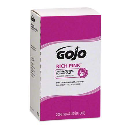  GOJO Rich Pink Antibacterial Lotion Soap 2000 mL PRO TDX  4/cs (GOJ7220) 