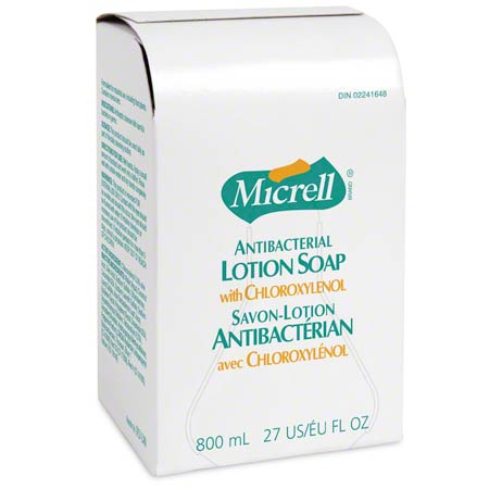  GOJO Micrell Antibacterial Lotion Soap Refill 800 mL BIB  12/cs (GOJ9757) 