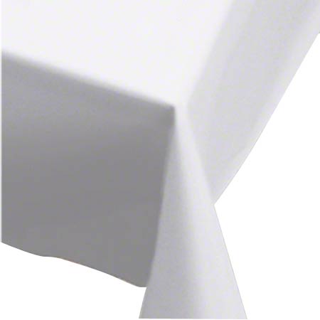  Hoffmaster Plastic Tablecover 54 x 108 White 12/cs (HOF112000) 