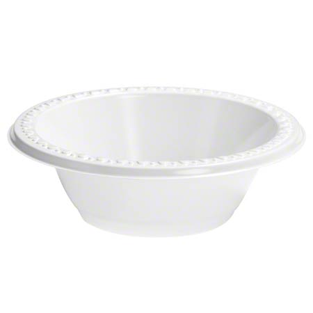  Heavyweight Plastic Bowls 12 oz. White 1000/cs (HU81212) 
